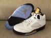 Image result for Air Jordan 5 Gold Back Sneakers