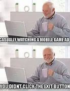 Image result for Mobile Game Ad Memes