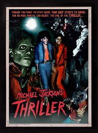 Image result for Michael Jackson Thriller Poster