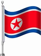 Image result for North Korea Flag Transparent Background