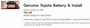 Image result for Toyota Battery Coupon