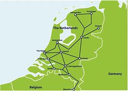 Image result for Netherlands Rail Map