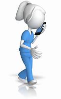 Image result for Clip Art Nurse Answering Phone