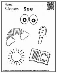 Image result for 5 Senses Preschool Craft Easy