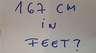 Image result for How Tall Is 167 Cm in Feet
