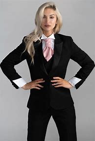 Image result for Black Tie Tuxedo for Women Naples