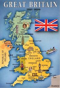 Image result for Great Britain Countries Map