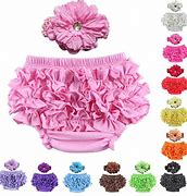 Image result for Baby Rubber Pants with Ruffles