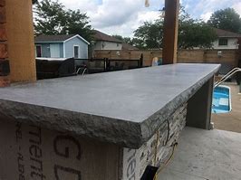 Image result for Outdoor BBQ Concrete Countertops