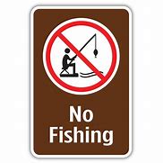 Image result for No Fishing Sign Clip Art