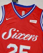 Image result for Sixers Red Jersey