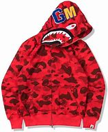 Image result for Red Camo BAPE Hoodie
