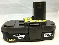 Image result for Ryobi P.190 18V Lithium Battery