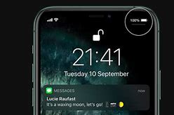 Image result for iPhone 11 Battery Percentage Display