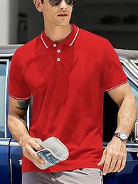 Image result for Red Polo Shirt Business-Casual