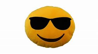 Image result for Black Sunglasses Emoji Pillow