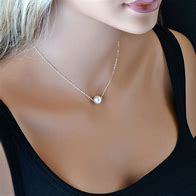 Image result for Single Pearl Pendant Necklace