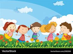 Image result for Free Stock Images of Children Playing in a Garden