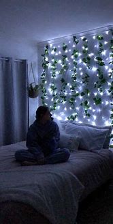 Image result for Bedroom with LED Lights and Vines