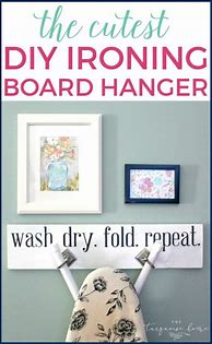 Image result for DIY Ironing Board Hanger