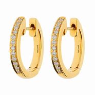 Image result for 18K Gold Diamond Earrings