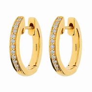 Image result for Yellow Gold Diamond Earrings