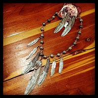 Image result for Chain Feather Necklace