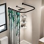 Image result for Custom Shower Curtain Rods