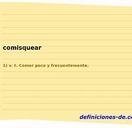 Image result for comisquear