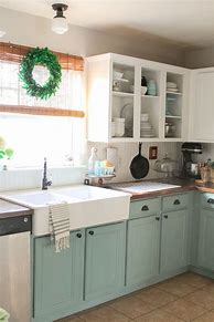 Image result for Color Ideas for Painting Kitchen Cabinets