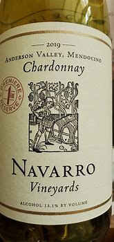 Image result for Navarro Chardonnay Anderson Valley