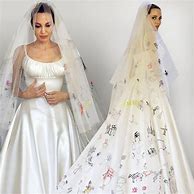 Image result for Angelina Jolie Wedding Dress