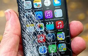 Image result for Red iPhone 8 with a Cracked Screen