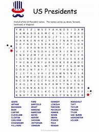Image result for President Word Search Puzzles