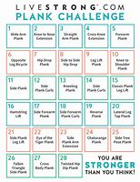 Image result for Plank Challenge Chart