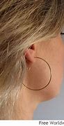 Image result for 2 Inch Gold Hoop Earrings