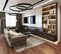 Image result for Luxury Living Room TV Wall Design