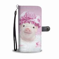 Image result for Pig Flip Wallet Phone Case