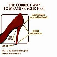 Image result for How to Measure Heel Height