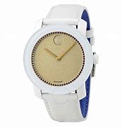 Image result for Movado Watch Gold White