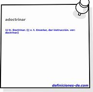 Image result for adoctrinar