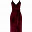 Image result for Burgundy Velvet Wrap Dress