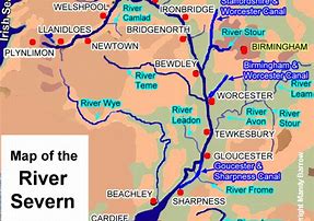 Image result for Route of River Severn