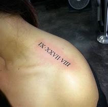 Image result for Tattoos with Roman Numerals