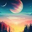 Image result for Aesthetic Galaxy Background Landscape