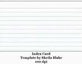 Image result for 3X5 Note Card Template Word