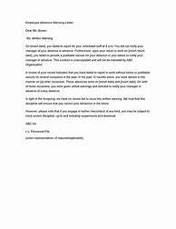 Image result for No Call No Show Letter