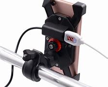 Image result for Motorcycle Cell Phone Holder USB Charger