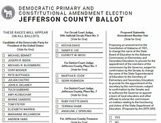 Image result for Jefferson County Kentucky Voting Ballot