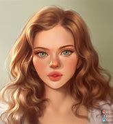 Image result for Long Light Brown Hair Girl Drawing